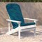 Flash Furniture White Adirondack Chairs with Teal Cushions, 2PK 2-JJ-C14501-CSNTL-WH-GG - alternate 7